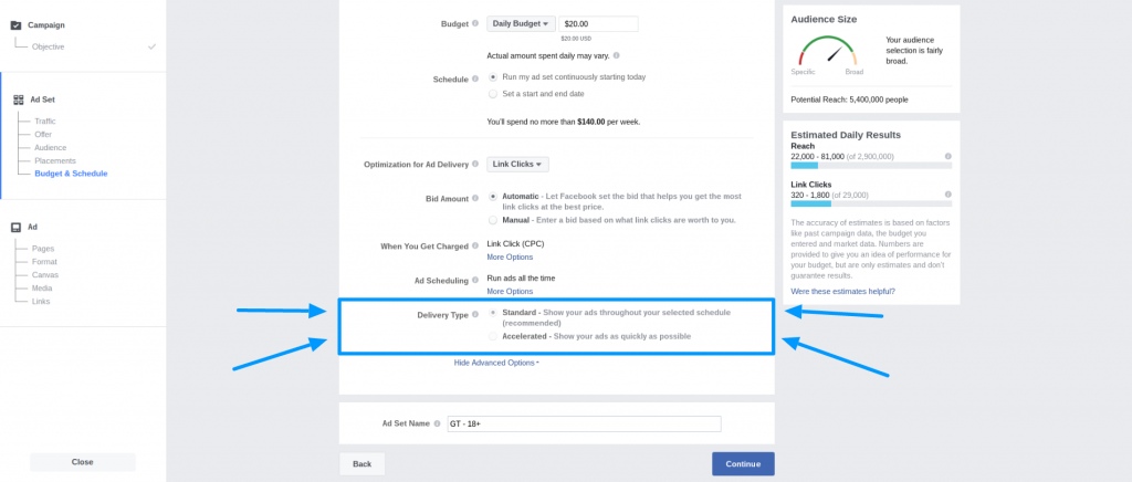 Facebook Ads Pacing Standard Versus Accelerated Delivery Markeko Facebook Blueprint Exams