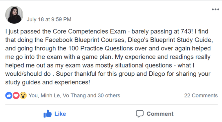 facebook blueprint exams