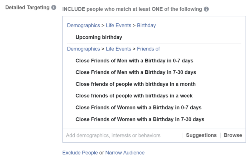 How To Target Birthdays Facebook Evergreen Campaign