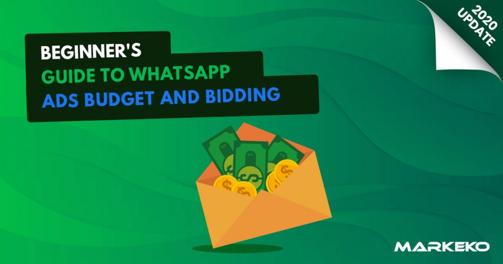 whatsapp and facebook ads bidding and budget